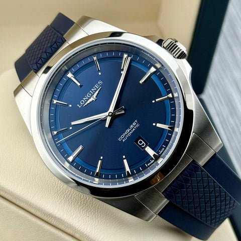 Longines Conquest Ref. L38304929 | Full-Set 07/2025 | NEU | Unworn | Blue Dial | 41mm | VIP