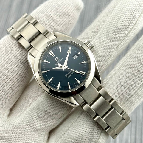 Omega Seamaster Aqua Terra Ref. 2577.80 | Full-Set 2008 | Quartz | 29mm | Blue Dial | Ladies