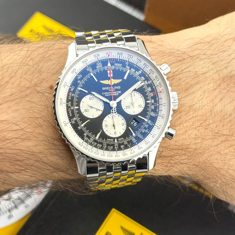 Breitling Navitimer 1 01 Chronograph Ref. AB012721/BD09 | Full-Set 10/2016 | Serviced 12/2025 | Black Dial | 46mm | Top