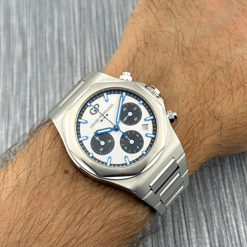 Girard-Perregaux Laureato Chronograph 42 Ref. 81020-11-131-11A | Full-Set 01/2023 | GP Garantie 1/2028 | Panda | Top Condition