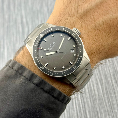 Blancpain Fifty Fathoms Bathyscaphe Ref. 5000 1210 98S | Full-Set 05/2022 | Like New | Titan | 43mm | Top Condition