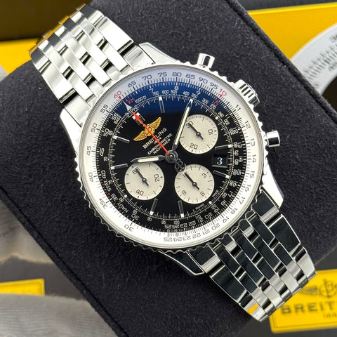 Breitling Navitimer 01 Ref. AB012012/BB01 | Full-Set 07/2014 | Serviced 01/2026 | 43mm | Chronograph | Black Dial | Top