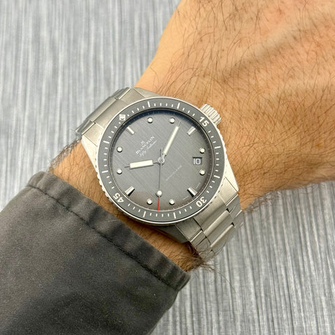 Blancpain Fifty Fathoms Bathyscaphe Ref. 5000 1210 98S | Full-Set 05/2022 | Like New | Titan | 43mm | Top Condition