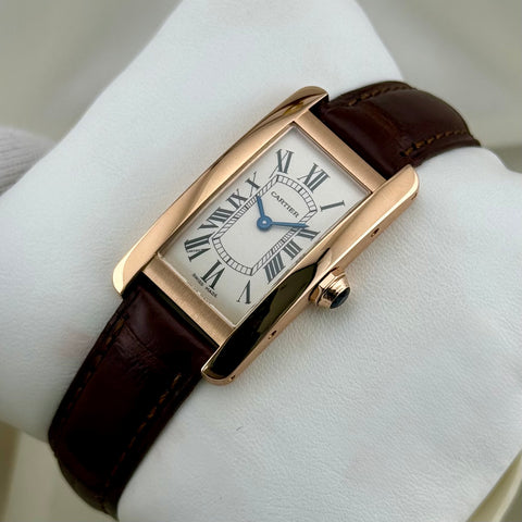 Cartier Tank Américaine Ref. W2607456 (2503) | Full-Set 2013 | 18K Roségold | 19×34,8 mm | Like New | Ladies | Damen | Top