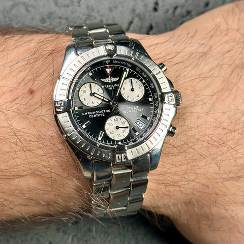Breitling Colt Chronograph Ref. A73350 | Papiere 2002 | Quarz | 38mm | Black Dial | Top