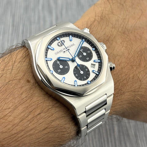 Girard-Perregaux Laureato Chronograph 42 Ref. 81020-11-131-11A | Full-Set 01/2023 | GP Garantie 1/2028 | Panda | Top Condition