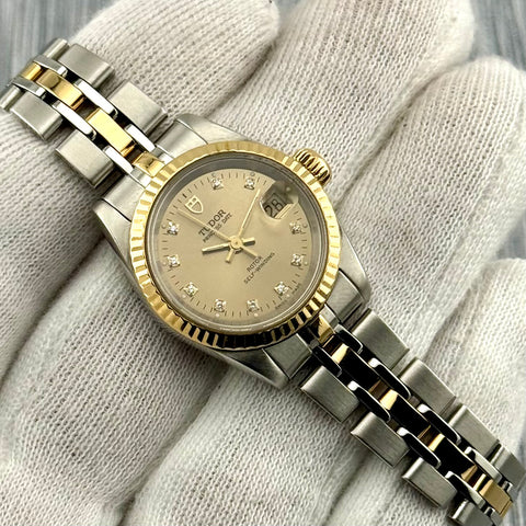 Tudor Princess Date Ref. 92413 | Full-Set 2000 | Automatic | 25mm | Stahl/Gelbgold 18K | Diamanten Zifferblatt | Ladies | Damen | VIP