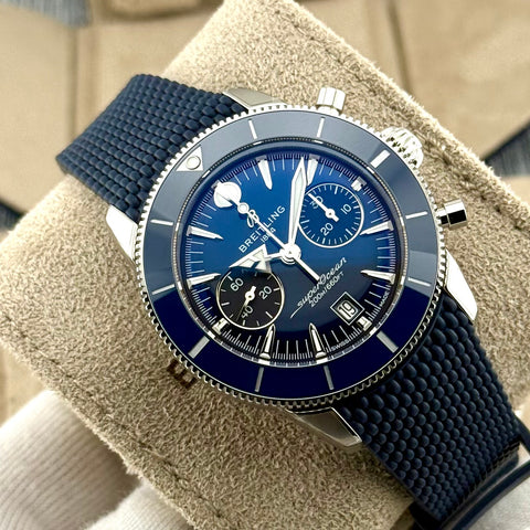 Breitling Superocean Heritage B01 Chronograph 42 Ref. AB0156161C1S1 | Full-Set 07/2025 | NEU | Unworn | 42mm | Blue Dial | VIP