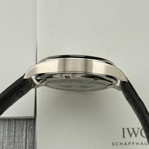 IWC Portugieser Automatic Ref. IW358305 | Full-Set 06/2021 | IWC Garantie 06/2029 | 40,4 mm | Blue Dial | Top