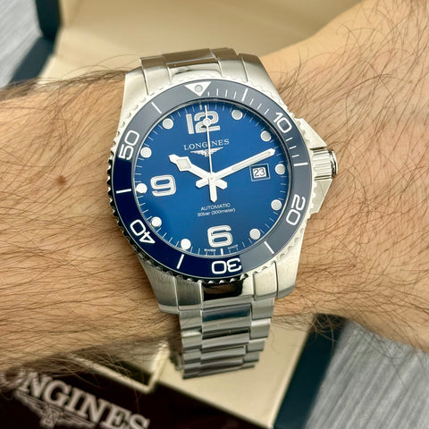 Longines Hydroconquest 43 Ref. L37824966 | Full-Set 2026 | Unworn | NEW | 43mm | Automatic | Blue Dial | Top