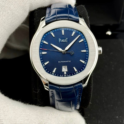 Piaget Polo S Date Ref. G0A43001 | Full-Set 10/2023 | Top Condition | Like New | 42mm | Blue Dial
