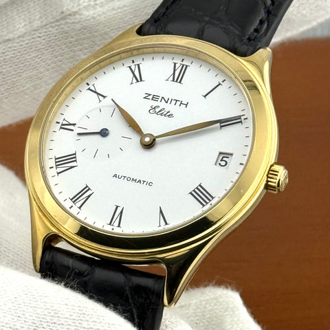 Zenith Elite Ref. 30.0040.680 | Full-Set 2000 | 18K (750er) Gelbgold | Automatic | Date | 36mm | Rare | Top | VIP