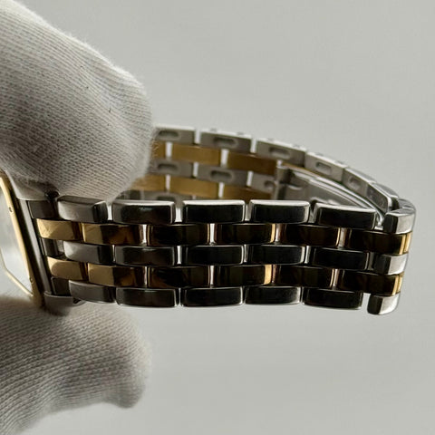 Cartier Panthère Ref. 187949 | 2-row 18k yellow gold | Vintage | 27x27mm | Quartz | Rare | Top