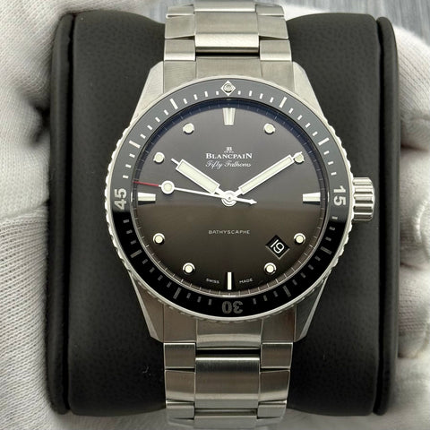 Blancpain Fifty Fathoms Bathyscaphe Ref. 5000-1110-71s | Full-Set 2023 | Automatic | 43mm | Grey Dial | Top | VIP