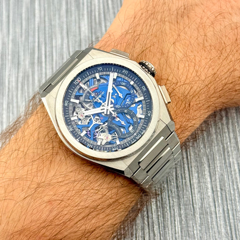 Zenith Defy El Primero 21 44 Chronograph Ref. 95.9002.9004/78.M9000 | Full-Set 10/2022 | Chronograph | Titan | Skelettiert | 44mm