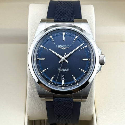 Longines Conquest Ref. L38304929 | Full-Set 07/2025 | NEU | Unworn | Blue Dial | 41mm | VIP