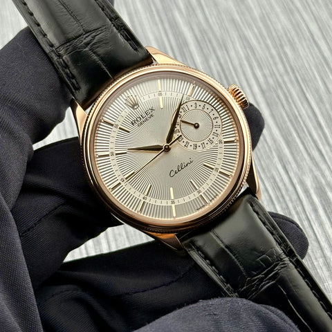 Rolex Cellini Date Ref. 50515 | Full-Set 2018 | 18K Rosegold | Automatic | 39mm | Silver Dial | Top Condition | VIP