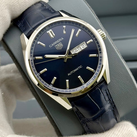 Tag Heuer Carrera Calibre 5 Day-Date Ref. WBN2012.FC6502 | Full-Set 03/2025 | Unworn | Blue Dial | 41mm | Top