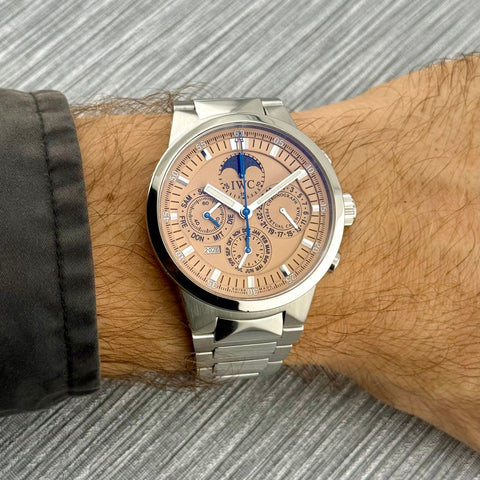 IWC GST Perpetual Calendar Chronograph Ref. IW3756 | Full-Set 2002 | Pink Dial | 43mm | IW3756 | Great Condition