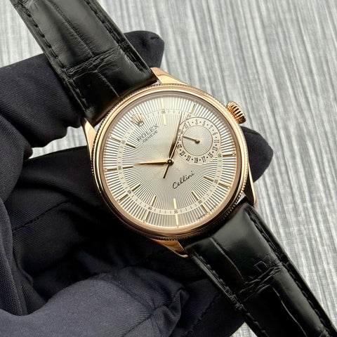 Rolex Cellini Date Ref. 50515 | Full-Set 2018 | 18K Rosegold | Automatic | 39mm | Silver Dial | Top Condition | VIP