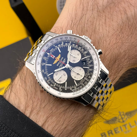 Breitling Navitimer 01 Ref. AB012012/BB01 | Full-Set 07/2014 | Serviced 01/2026 | 43mm | Chronograph | Black Dial | Top