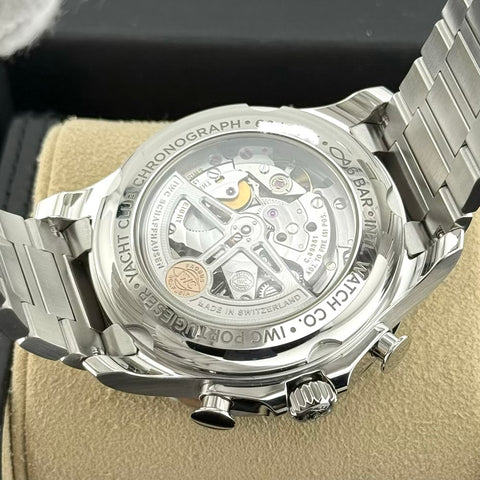 IWC Portugieser Yacht Club Chronograph Ref. IW390701 | Full-Set 12/2020 | IWC Garantie 12/2028 | Top Condition | Blue Dial