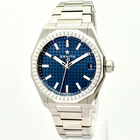 Zenith Defy Skyline Ref. 16.9400.670/51.I001 | Full-Set 10/2024 | Like New | Diamonds | Automatic | Blue Dial | 36mm