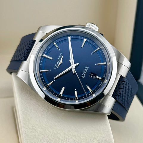 Longines Conquest Ref. L38304929 | Full-Set 07/2025 | Automatic | 41mm | Blue Dial | Like New | Top