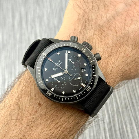 Blancpain Fifty Fathoms Bathyscape Chronograph Flyback Ref. 5200-0130-NABA | Full-Set 10/2021 | Keramik | 43.6mm | Automatic | Like New