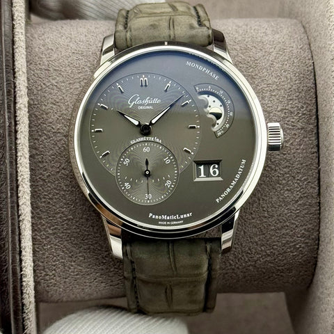 Glashütte Original PanoMaticLunar 40 mm Ref. 1-90-02-43-32-62 | Full-Set 04/2025 | Garantie 04/2027 | Unworn | 40mm | Grey | Top