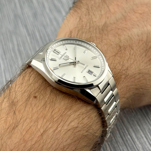 Tag Heuer Carrera Calibre 5 Ref. WBN2111.BA0639 | Full-Set 04/2024 | Like New | 39mm | Silver Dial | Automatic