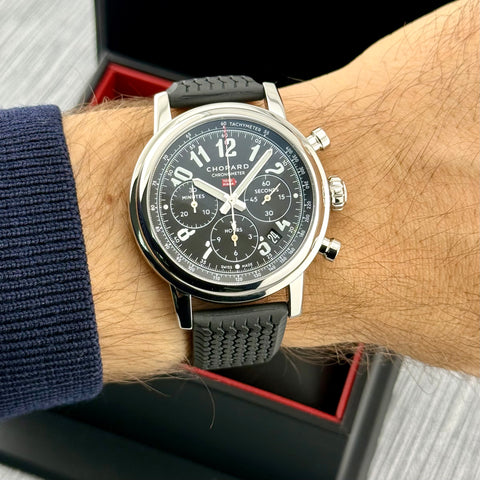 Chopard Mille Miglia Chronograph Ref. 168589-3002 | Full-Set 12/2022 | Like New | 42mm | Black Dial | Top