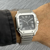 Cartier Santos Large Ref. WSSA0096 | Full-Set 11/2025 | Cartier Garantie 11/2033 | 47x39.5mm | Black Dial | Top