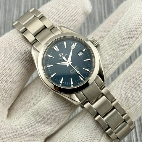 Omega Seamaster Aqua Terra Ref. 2577.80 | Full-Set 2008 | Quartz | 29mm | Blue Dial | Ladies