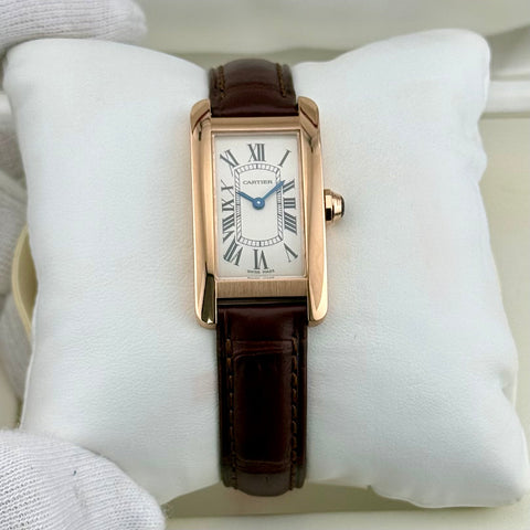 Cartier Tank Américaine Ref. W2607456 (2503) | Full-Set 2013 | 18K Roségold | 19×34,8 mm | Like New | Ladies | Damen | Top