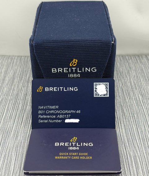 Breitling Navitimer B01 Chronograph Ref. AB0137211B1P1 | Full-Set 09/2023 | Unworn | Ungetragen | 46mm | Black Dial | Automatic | Top