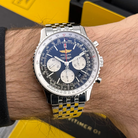 Breitling Navitimer 01 Ref. AB012012/BB01 | Full-Set 07/2014 | Serviced 01/2026 | 43mm | Chronograph | Black Dial | Top