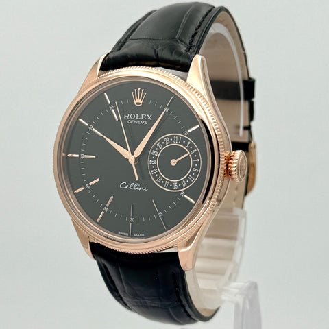 Rolex Cellini Date Ref. 50515 | Full-Set 2017 | 18K Rosegold | Automatic | 39mm | Black Dial | Top Condition | VIP