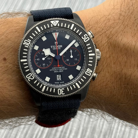 Tudor Pelagos FXD Chrono Alinghi Ref. 25807KN | Full-Set 07/2024 | Unworn | Ungetragen | Red Bull | 43mm | Carbon | Top | VIP