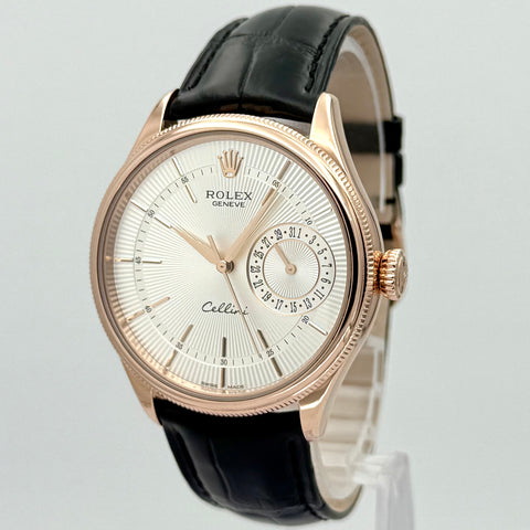 Rolex Cellini Date Ref. 50515 | Full-Set 2018 | 18K Rosegold | Automatic | 39mm | Silver Dial | Top Condition | VIP