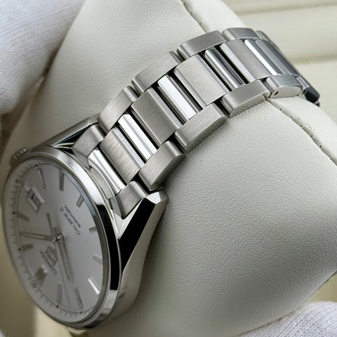 Tag Heuer Carrera Calibre 5 Ref. WAR211B.BA0782 | Full-Set 2019 | Serviced 06/2026 | 39mm | Silver Dial | Top