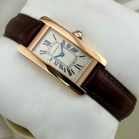 Cartier Tank Américaine Ref. W2607456 (2503) | Full-Set 2013 | 18K Roségold | 19×34,8 mm | Like New | Ladies | Damen | Top
