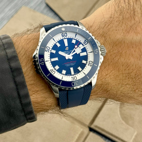 Breitling Superocean Automatic 46 Ref. A17378E71C1S1 | Full-Set 12/2023 | Breitling Garantie 12/2027 | Blue Dial | Top