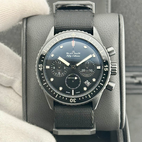 Blancpain Fifty Fathoms Bathyscape Chronograph Flyback Ref. 5200-0130-NABA | Full-Set 10/2021 | Keramik | 43.6mm | Automatic | Like New