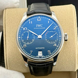 IWC Portugieser Automatic 7days Ref. IW500710 | Full-Set 12/2025 | IWC Garantie 12/2033 | Unworn | Blue Dial