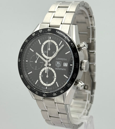 Tag Heuer Carrera Calibre 16 Chronograph Ref. CV2010.BA0786 | Full-Set 2006 | Serviced 07/2025 | Chronograph | 41mm | Black Dial | Rare | VIP