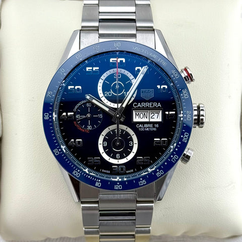 Tag Heuer Calibre 16 Day-Date Chronograph Ref. CV2A1V.BA0738 | Full-Set 05/2020 | Serviced 11/2025 | Blue Dial | 43mm