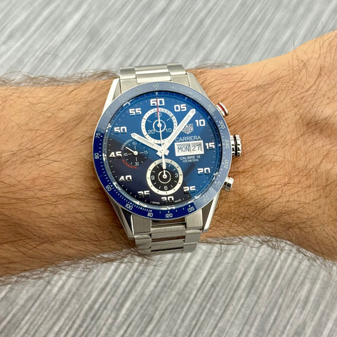 Tag Heuer Calibre 16 Day-Date Chronograph Ref. CV2A1V.BA0738 | Full-Set 05/2020 | Serviced 11/2025 | Blue Dial | 43mm