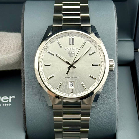 Tag Heuer Carrera Calibre 5 Ref. WBN2111.BA0639 | Full-Set 04/2024 | Like New | 39mm | Silver Dial | Automatic