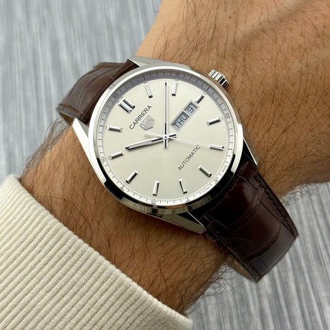 Tag Heuer Carrera Calibre 5 Day-Date Ref. WBN2011.FC6484 | Full-Set 03/2025 | NEU | Automatic | 41m | Silver Dial | VIP